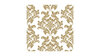 Servietter - 33x33 - Hvid/guld