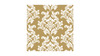 Servietter - 33x33 - Guld/hvid