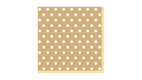 Servietter - 33x33 - Beige prikker