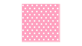 Servietter - 33x33 - Pink prikker
