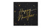 Servietter - 33x33 - Happy New Year - Sort
