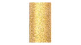 Guld tyl med glimmer - 15 cm x 9m