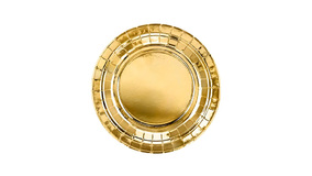 Paptallerkener -  18 cm - Gold Metallic