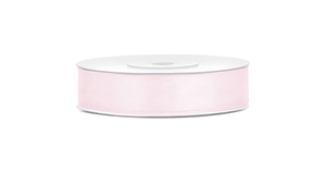 SATIN Light Powder Pink - Satinbånd 12 mm x 25 m