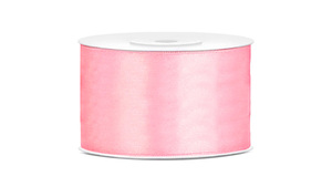 SATIN Light Pink - Satinbånd 38 mm x 25 m