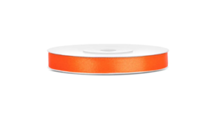 SATIN - Orange - Satinbånd 6 mm x 25 m