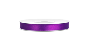 SATIN - Purple - Satinbånd 6 mm x 25 m