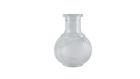 Vase Glas Kolbe -  6 cm - Hjde: 11 cm - Transparent