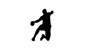 Håndboldspiller Mand - 25 farver - 10 stk./ps