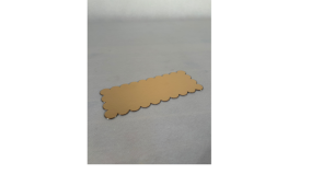Kagepap tapas Guld/Slv 10 stk. 8 x 20 cm - Blgekant