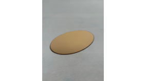 Kagepap tapas Guld/Slv 10 stk. 11 x 16 cm - Oval glat kant