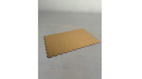 Kagepap tapas Guld/Slv 10 stk. 20 x 30 cm - Blgekant