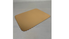 Kagepap tapas Guld/Slv 10 stk. 30 x 38 cm - Blgekant