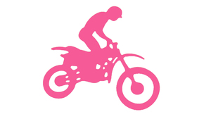 Motorcross - Pink - 10 stk./ps