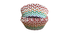 Muffinsforme - Stribet multifarvet - 60 stk.