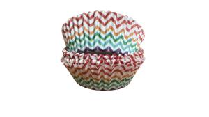Muffinsforme - Stribet multifarvet - 60 stk.