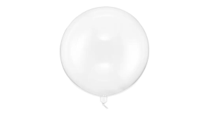 Crystal Clear Ballon 40 cm - KLAR - 1 stk./ps