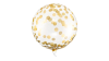 Crystal Clear Ballon 40 cm - KLAR m/Guld - 1 stk./ps