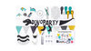 Party Decorations Set - Dinosaur Party - 39 dele i ske