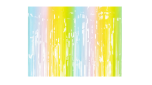 Glimmerforhæng - Rainbow - 100 cm. x 195 cm.
