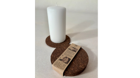 RAW Kork Coasters -  9,5 cm - Mrk - 6 stk./pk