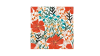 Servietter - 33x33 - Valmue og vilde blomster