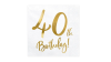 Servietter - 33x33 - 40th birthday