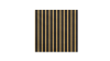 Servietter - 33x33 - Striber Sort / Guld