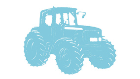 Traktor - Himmelbl - 10 stk./ps