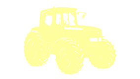 Traktor - Kanariegul - 10 stk./ps